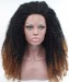 1B/Brown Afro kinky curly Synthetic Wig