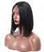 Msbuy T Part Lace Front Bob Wigs 150% Density Indian Virgin Short Straight Human Hair Wig For Black Women Middle Part