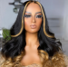 Msbuy Colorful human hair wigs Lace Front Human Hair Wigs With Baby Hair Brazilian Lace Wigs For Black Women cheap ombre wigs