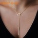 1Pcs European and American accessories simple fashion European style of the character of the letter LOVE copper sequins diamond necklace female.