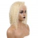 Msbuy 13x6 Lace Front Bob Wigs 150% Density Curly #613 Blonde Human Hair Wig For Black Women
