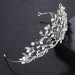 Hot Selling ! alloy crown leaf totem water diamond bride crown European wedding headdress wholesale