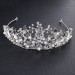 Leaf flower pearl bridal crown 1PCS