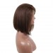 Color #4 Short Human Hair Wigs Brown Colored Straight Bob Lace Front Wigs 13X4 130% Density