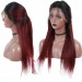 1B/99j Burgundy Bob Lace Front Wigs 360 Lace Frontal Wig 150% Brazilian Straight Purple Red Ombre Short Human Hair Wigs Msbuy