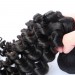4x4 Lace Closure with 3 Bundles Free Part Brazilian Hair 100% Human Hair Deep Wave