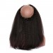 Kinky Straight 360 Lace Frontal Closure Pre Plucked With Baby Hair  