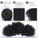 Msbuy Afro Kinky Curly Hair Weave Bundles 4B 4C 100% Mongolian Afro Kinky Curly Human Hair Extensions Natural Hair Weave 3Pieces