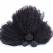 Msbuy Afro Kinky Curly Hair Weave Bundles 4B 4C 100% Mongolian Afro Kinky Curly Human Hair Extensions Natural Hair Weave 3Pieces