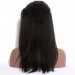 Brazilian Yaki Straight Human Hair 360 Lace Frontal With Natural Hairline