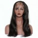 Brazilian Remy Straight Human Hair 360 Lace Frontal With Natural Hairline