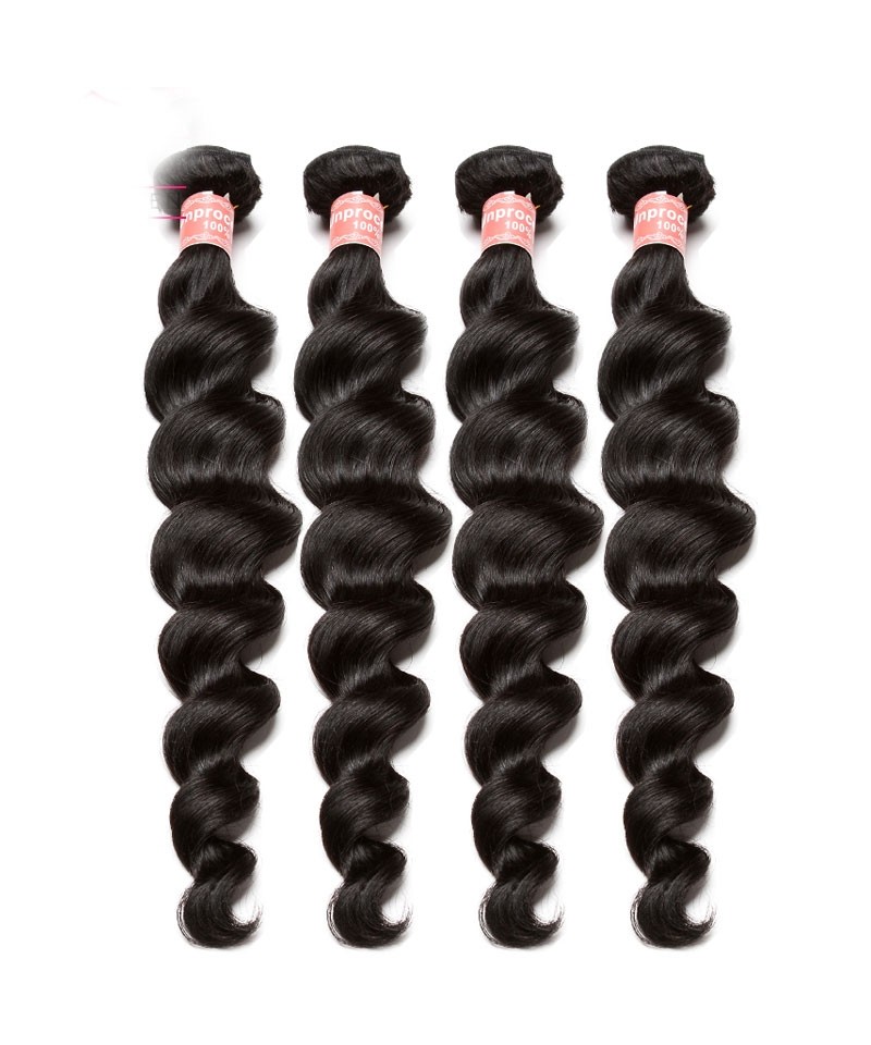 Peruvian Loose Wave Non Remy Human Hair Extension 3pcs 100 Hair