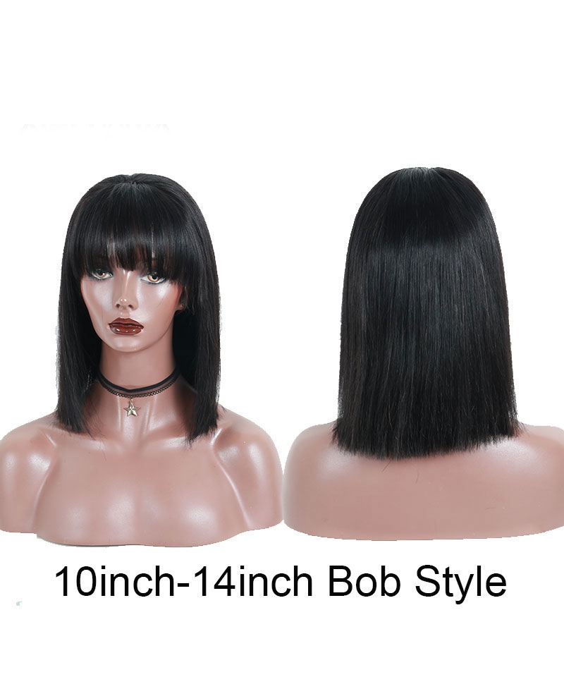 lace bob wigs with bang