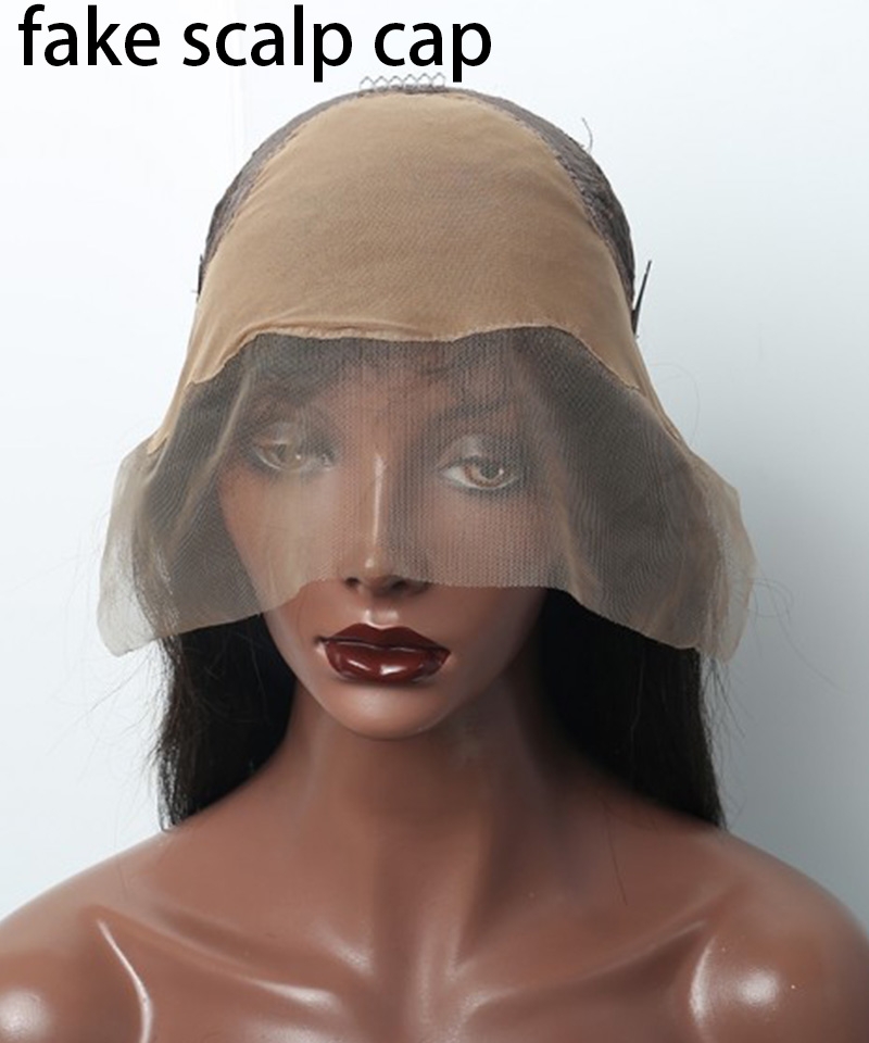 360 Lace Cap With fake scalp 1