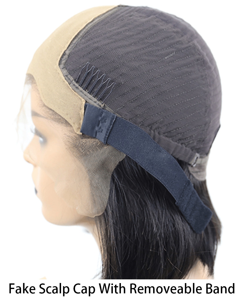 lace wig cap with fake scalp cap 