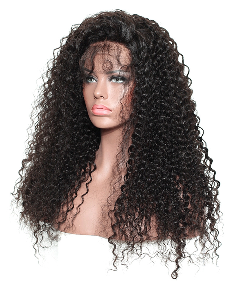 kinky Straight hair wigs with baby hair 