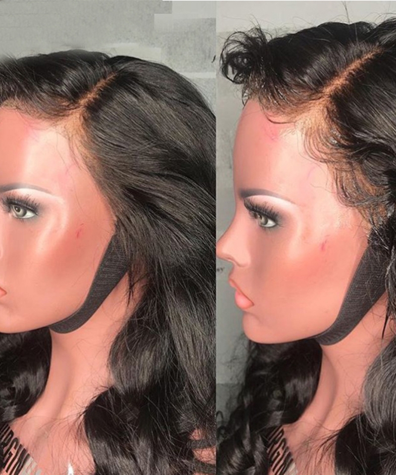 13X4 lace wig body wave for women with baby hair 