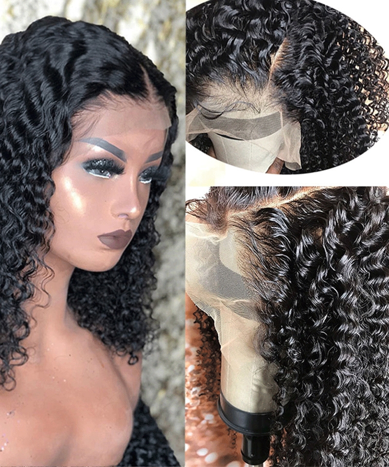 Curly bob wigs for women