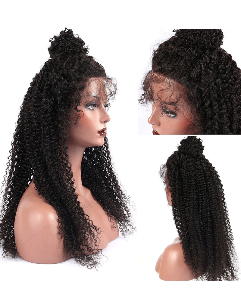 kinky curly lace wig for women 