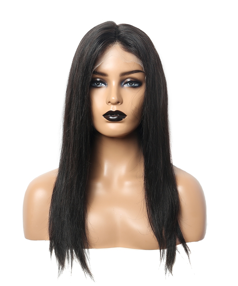 straight lace wig fake scalp 