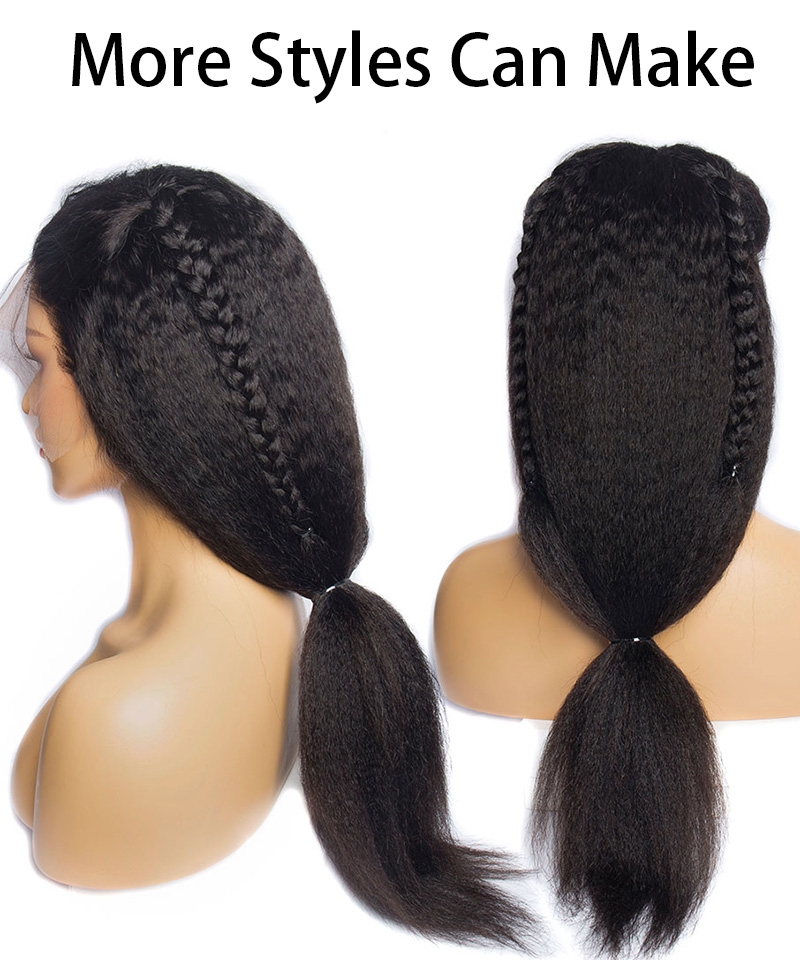 kinky Straight human hair wigs